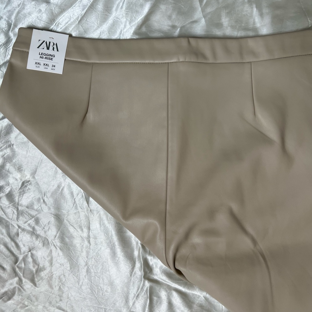 ZARA FAUX LEATHER LEGGINGS